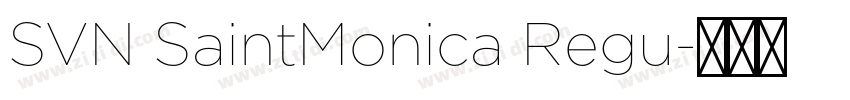 SVN SaintMonica Regu字体转换